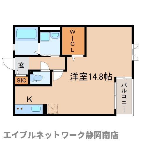 R THE CORNER(ワンルーム/1階)の間取り写真