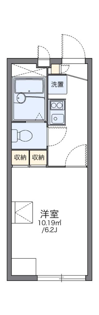 レオパレスヒカリ(1K/1階)の間取り写真