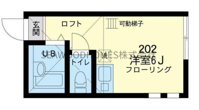 ユナイト金沢文庫マリーアンジェラ(ワンルーム/2階)の間取り写真