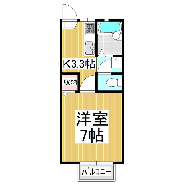 マイメゾン(1K/1階)の間取り写真