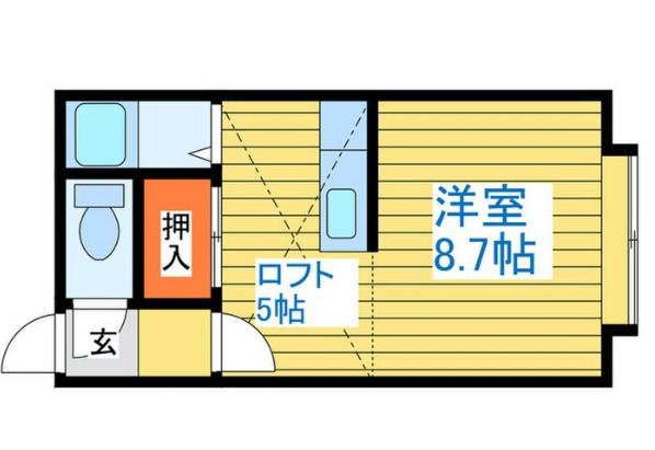 アルジャンテ桑園A棟(1K/3階)の間取り写真