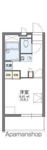 レオパレス楠2(1K/2階)の間取り写真
