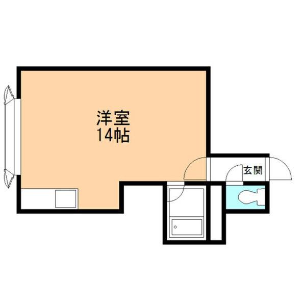 セントラルハイツ(ワンルーム/2階)の間取り写真