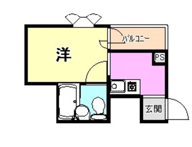 ライオンズマンション神戸(ワンルーム/7階)の間取り写真