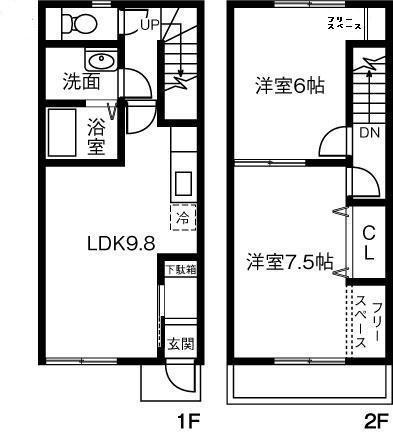 A.TARPO(2LDK/1階)の間取り写真