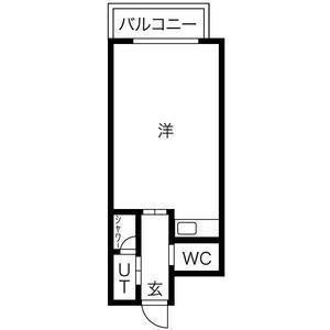 S-CREA御堂筋本町(1K/8階)の間取り写真