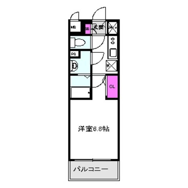 エスリード大阪京橋フロレゾン(1K/9階)の間取り写真