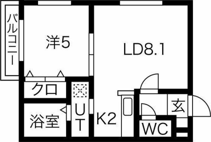 LF21(1LDK/3階)の間取り写真