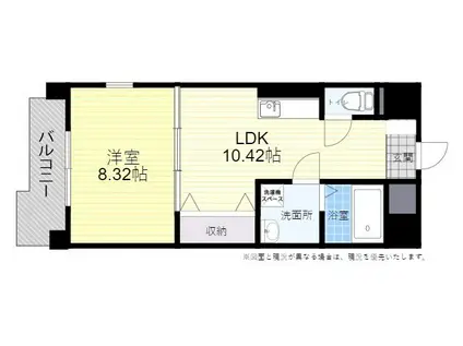 ラメゾン スリジェ ミヨシ(1LDK/2階)の間取り写真
