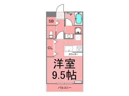 ＪＲ横浜線 新横浜駅 徒歩4分 2階建 築13年(ワンルーム/2階)の間取り写真