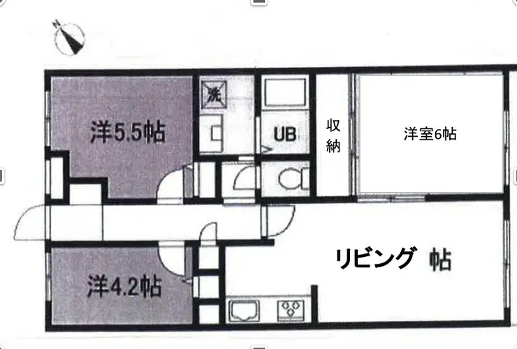 コージーコート久我山 3階階 間取り