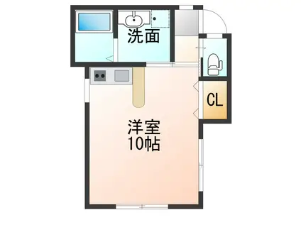 フォーブル十日町(ワンルーム/1階)の間取り写真