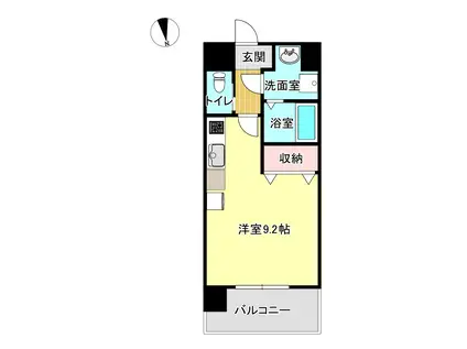 LA SINCERITE上荒田(ワンルーム/7階)の間取り写真