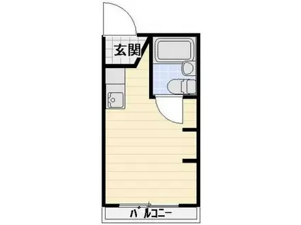 チェリーハイツ(ワンルーム/1階)の間取り写真