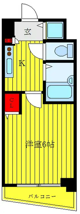 スカイコート後楽園EAST 10階階 間取り