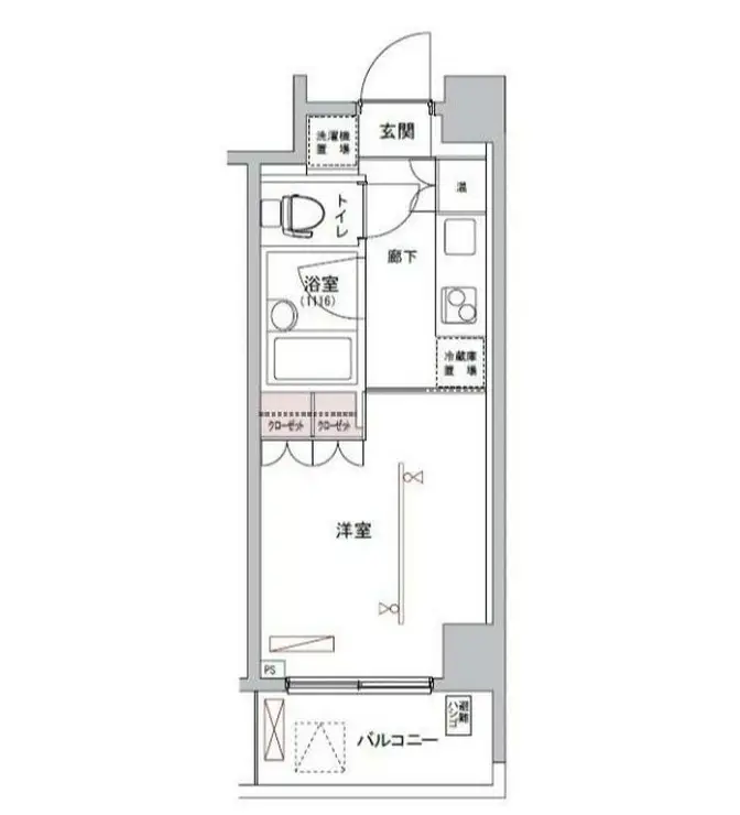 フィース神楽坂 3階階 間取り