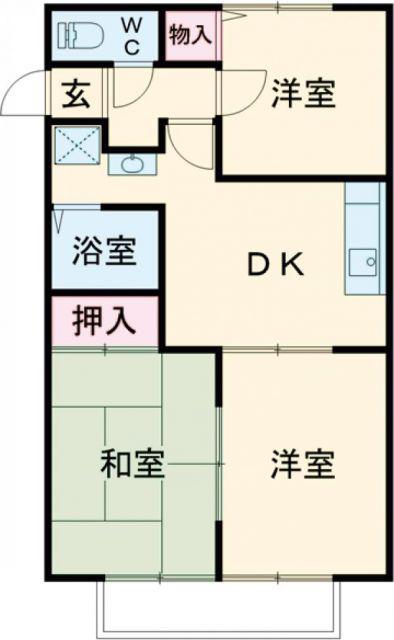 ハイツナカノ(3DK/1階)の間取り写真