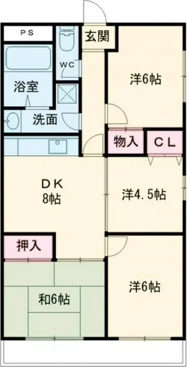 アスティー築寿 2階階 間取り