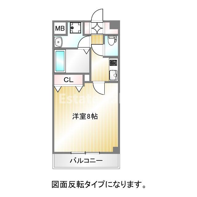 リアライズ神戸ウエスト(1K/4階)の間取り写真