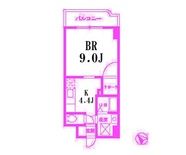 チェリーコート岡野 6階階 間取り