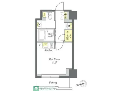 プライムメゾン清澄白河(ワンルーム/1階)の間取り写真
