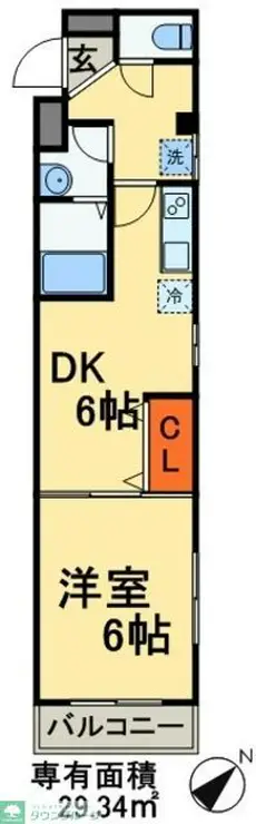 金太郎ヒルズ70 5階階 間取り