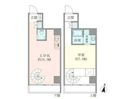エスエスディー(1LDK/6階)の間取り写真