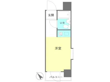 パレドール文京第3(ワンルーム/5階)の間取り写真