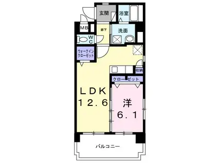 サン グレイス(1LDK/2階)の間取り写真