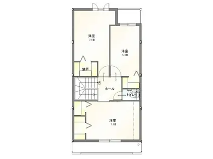 VRANZ博多南(3LDK/1階)の間取り写真