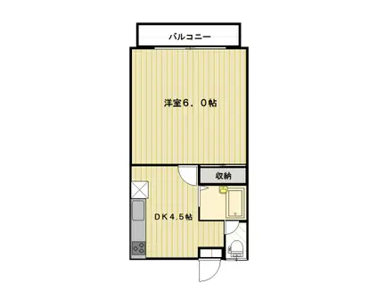 メゾンドール(1DK/1階)の間取り写真