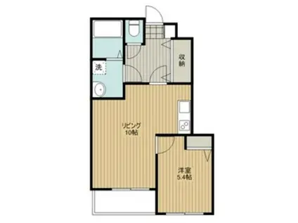 グリーンフォレスト(1LDK/1階)の間取り写真