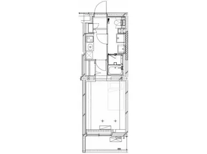 GENOVIA二子新地(1K/2階)の間取り写真