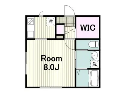 コート鶴見(1K/1階)の間取り写真