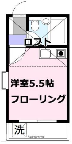 恭和コーポ菊名(ワンルーム/2階)の間取り写真