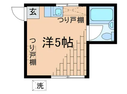 メゾン・ド・三軒茶屋C(ワンルーム/1階)の間取り写真