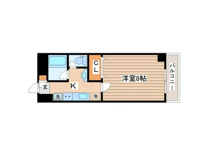 グランメゾン七福(1K/2階)の間取り写真