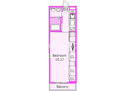 リブリ・ローズヒル(1K/2階)の間取り写真