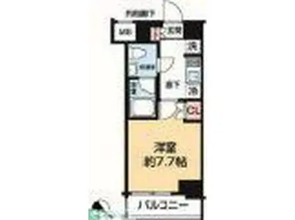 ARCOBALENO OSHIAGE BLOSSOM(1K/3階)の間取り写真