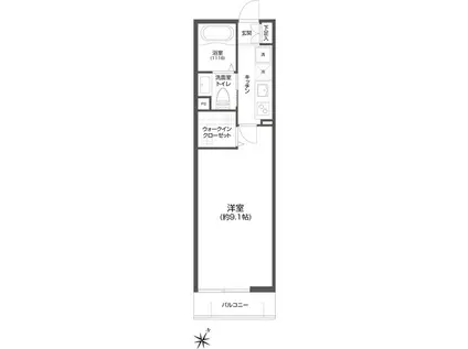 エルスタンザ北赤羽(1K/3階)の間取り写真