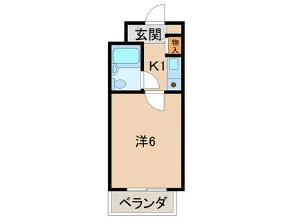 リビエール福町(1K/5階)の間取り写真