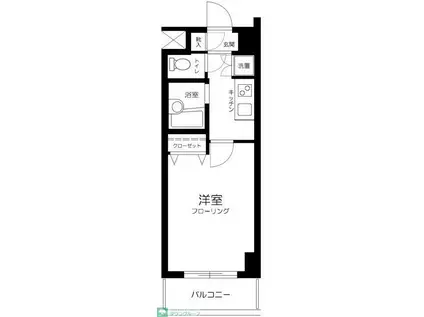 スカイコート文京小石川第3(1K/1階)の間取り写真