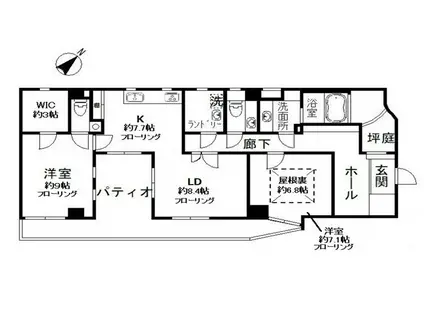 N-FLATS 横浜大岡(2LDK/4階)の間取り写真