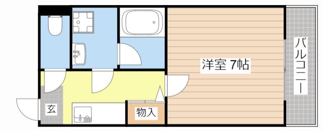 NASU33(1K/2階)の間取り写真
