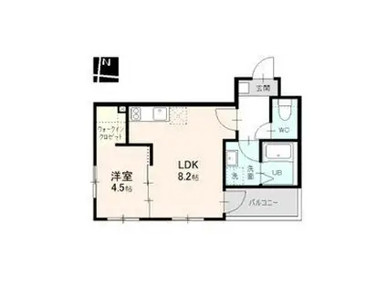 MOVE名城公園(1LDK/3階)の間取り写真