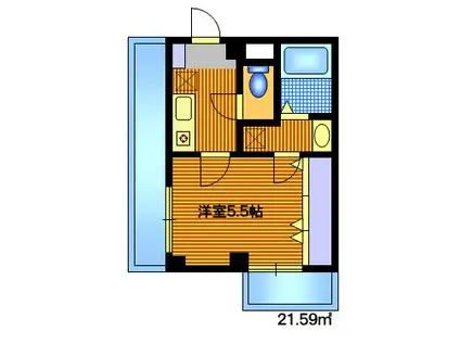 ソフィアM(1K/3階)の間取り写真