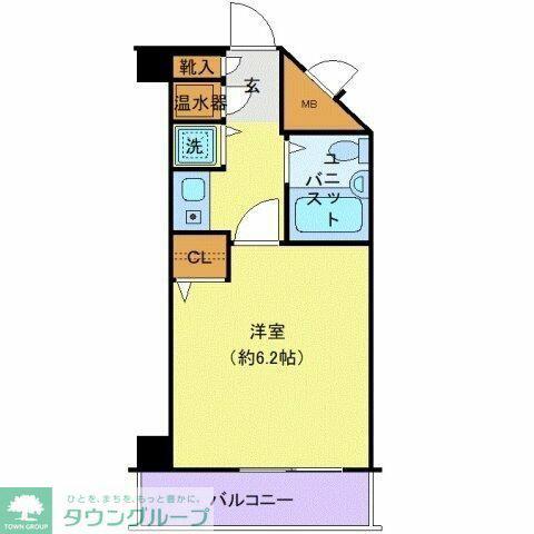 豊田ダイカンプラザ(1K/6階)の間取り写真