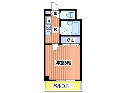 桜プリズム(1K/3階)の間取り写真