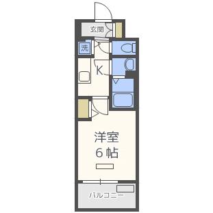 プレサンス北堀江(1K/10階)の間取り写真