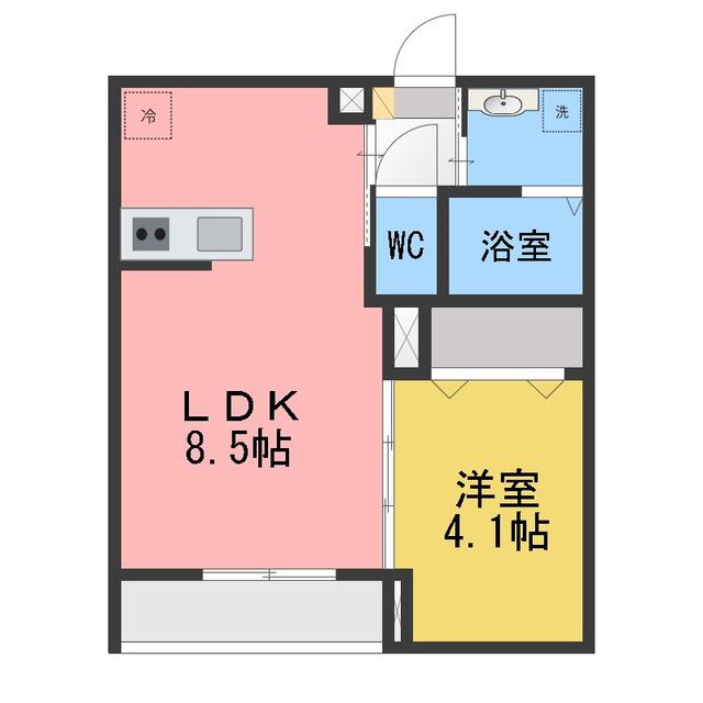 ROBOT HOME HOSHIGAOKA(1LDK/1階)の間取り写真